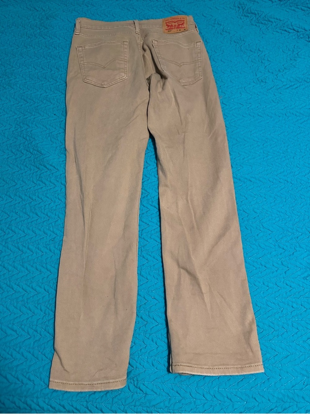 Levis 514 Men's Khaki Jeans 30x30 Cotton Blend Classic Style pants